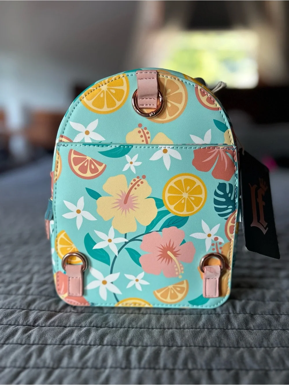 Loungefly Floral Citrus Mini Backpack